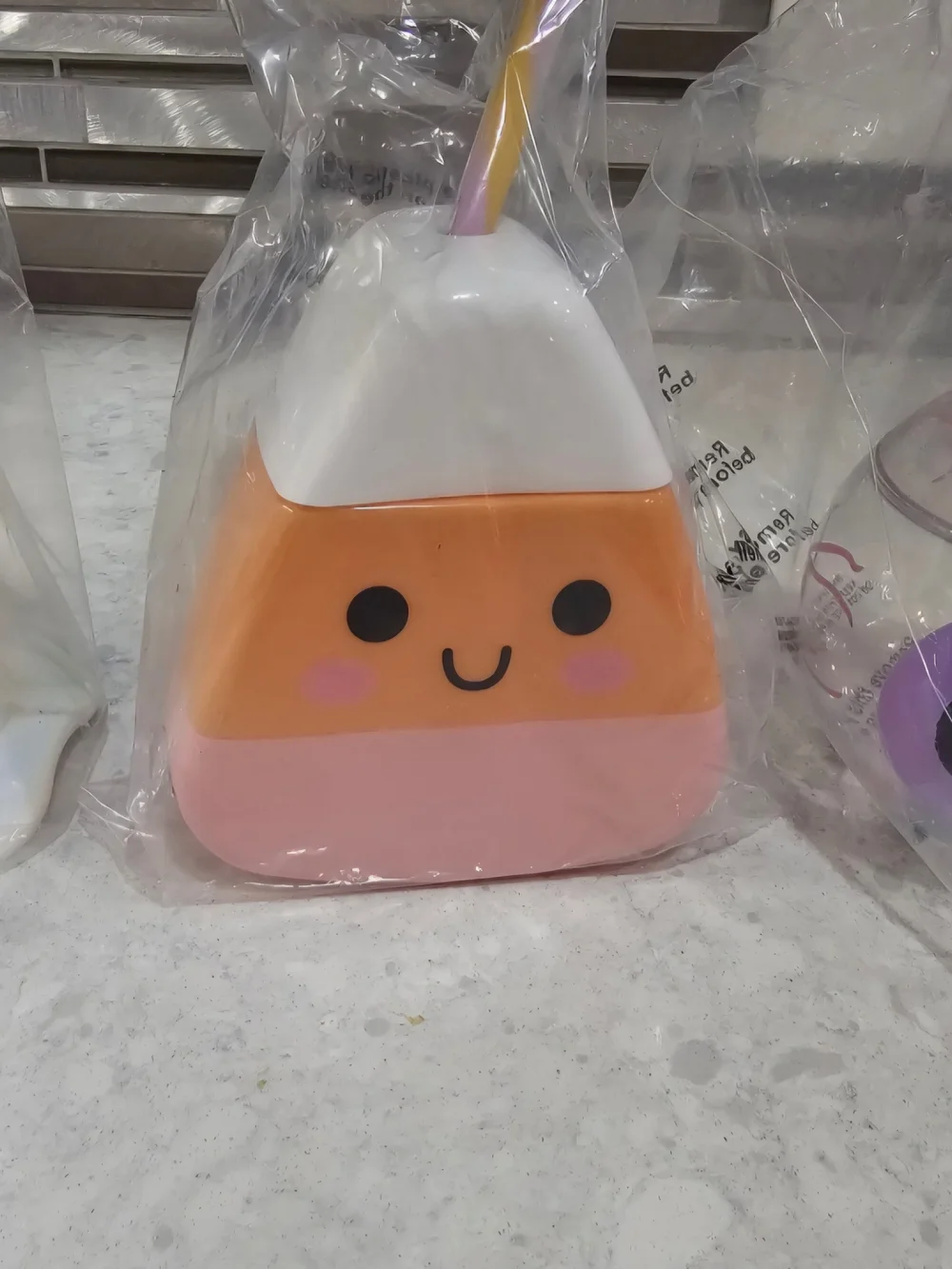 Cute Ghost, Eyeball, and Candy Corn Drink Tumbler Set - Halloween Cups